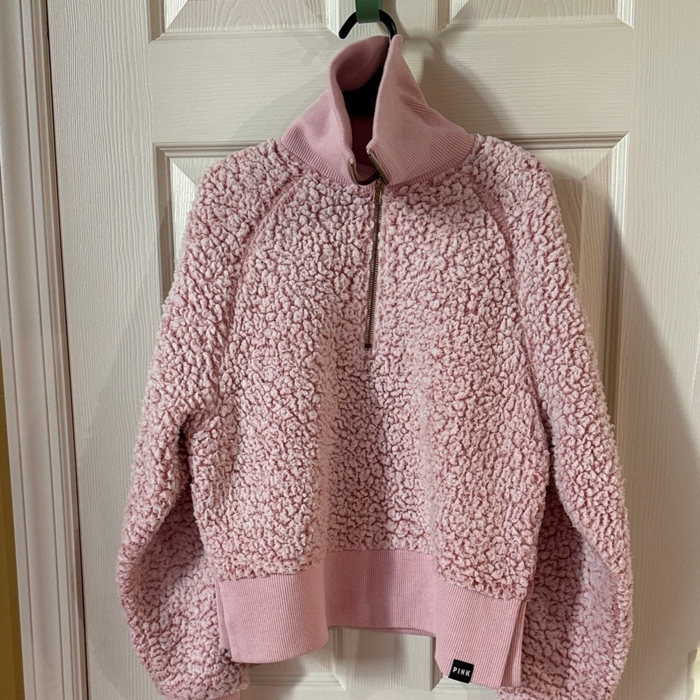 Victoria's Secret Pink Sherpa Turtleneck Sweater